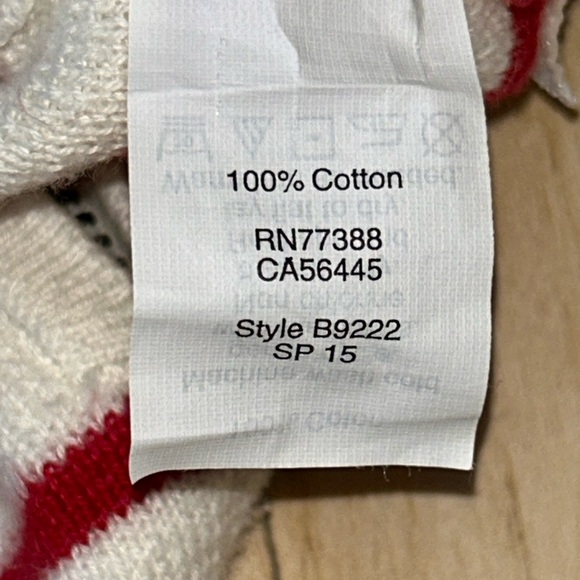 J. Crew Women’s Striped 100% Cotton Side Zip Boatneck Sweater Red White Medium - Picture 15 of 16